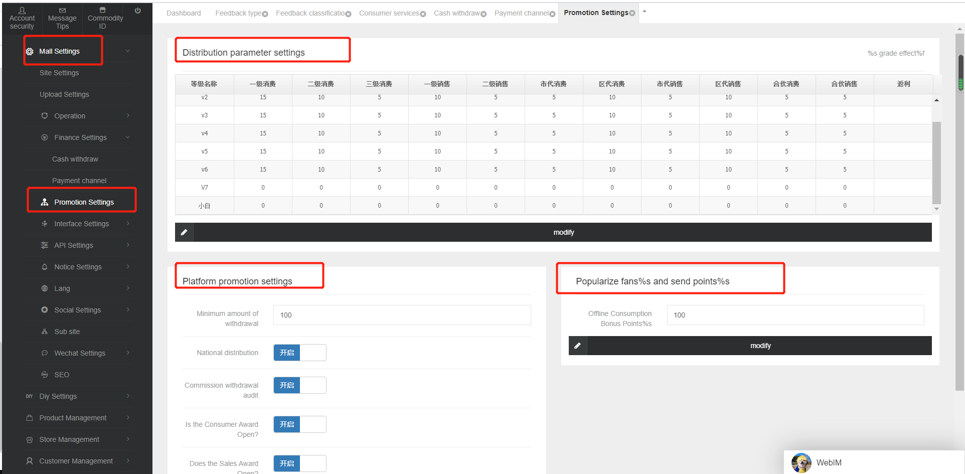 Distribution Settings - Powered by MinDoc